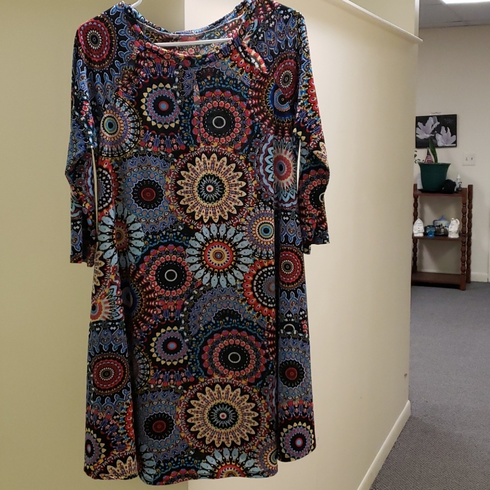 Cool Pattern Dress Large